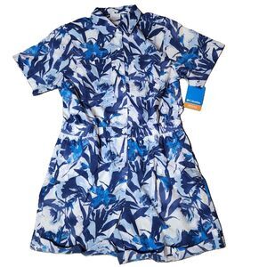 Columbia Silver Ridge Utility Romper – Women’s Large, Blue, Omni-Shade, NWT